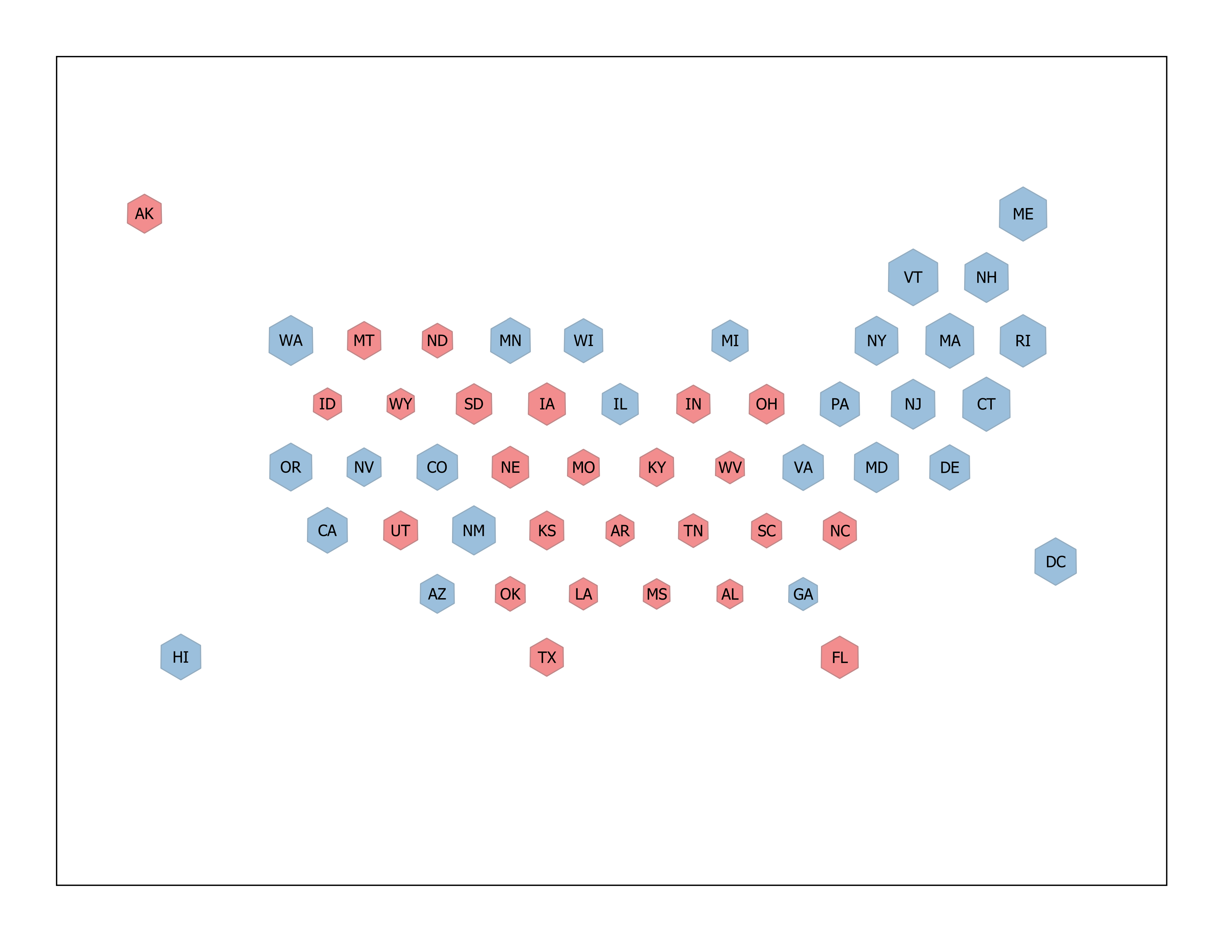 Hexagon Cartogram