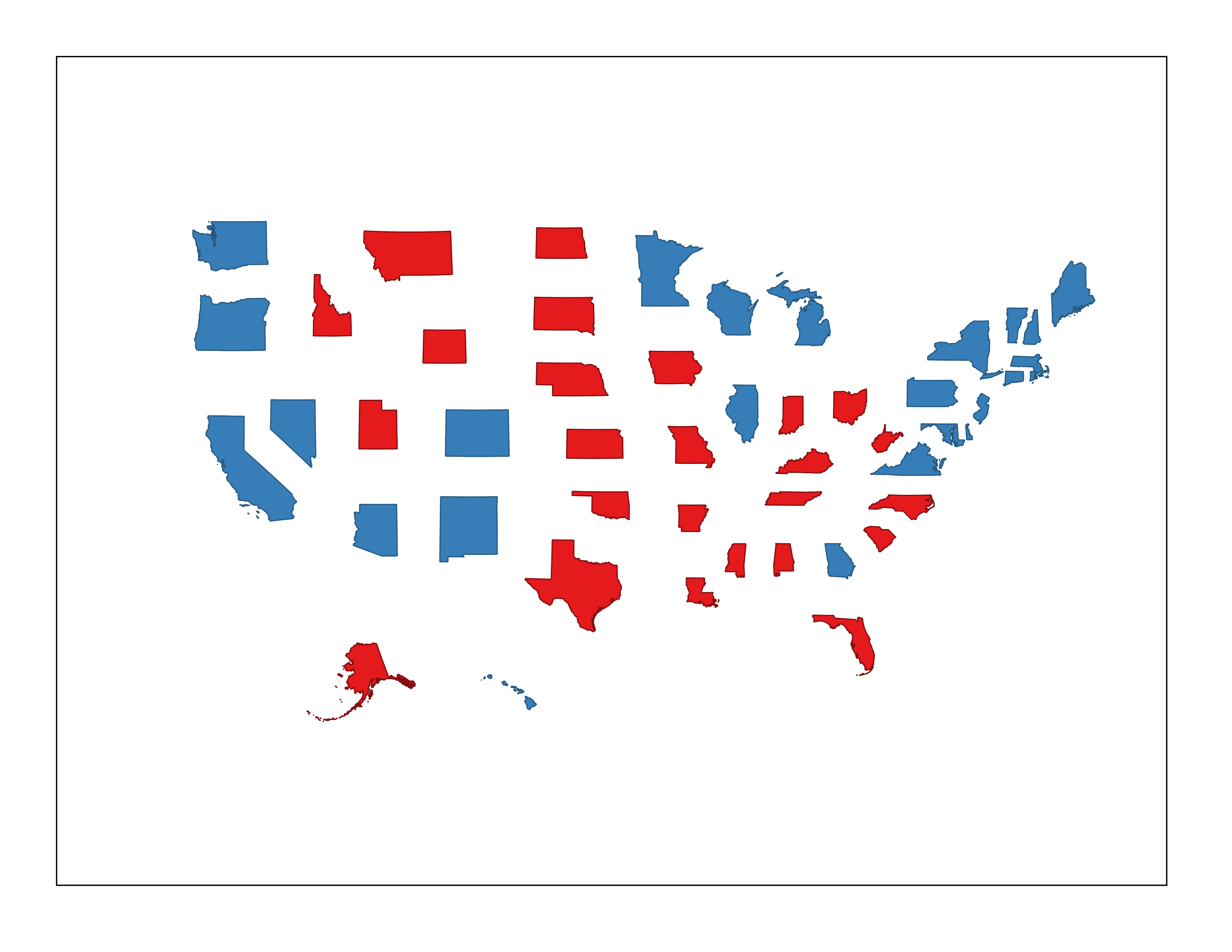 Non-Contiguous Cartogram